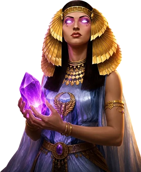 Cleopatra, the Lilu live casino mascot