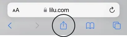 Open lilu.bet in Safari